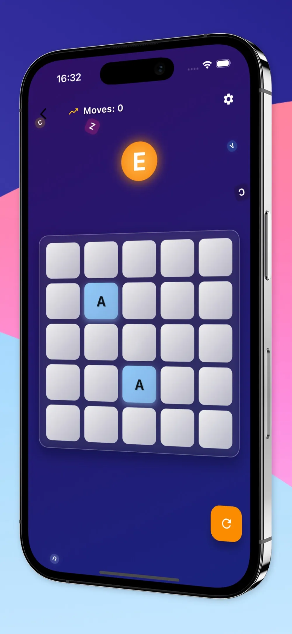 A2Z: a letter grid mid-merge