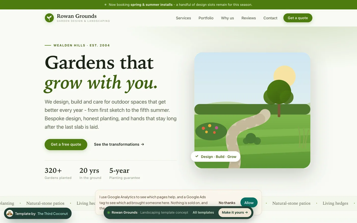 landscaping starter template