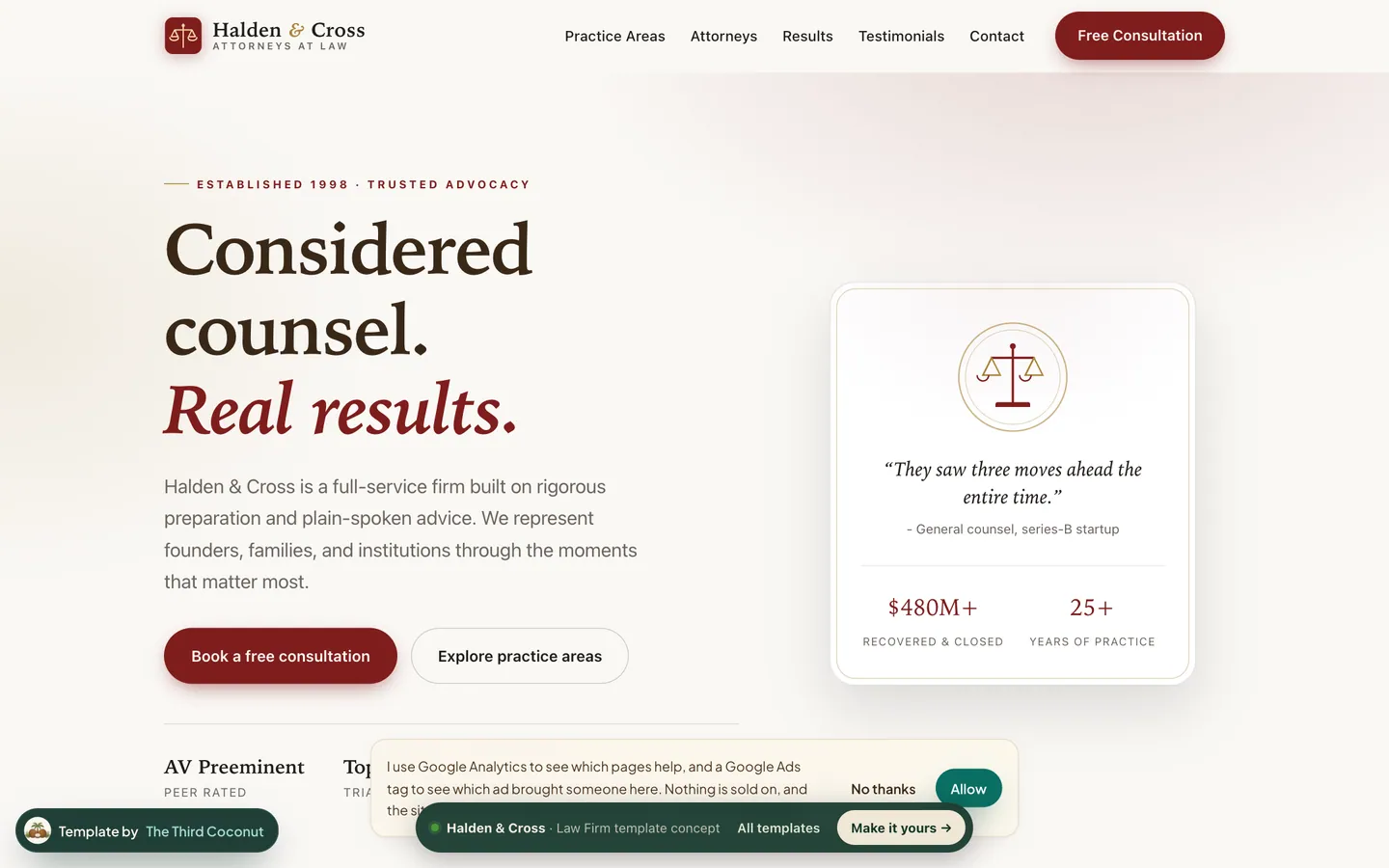 lawfirm starter template