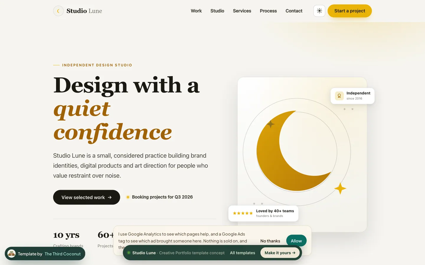 portfolio starter template