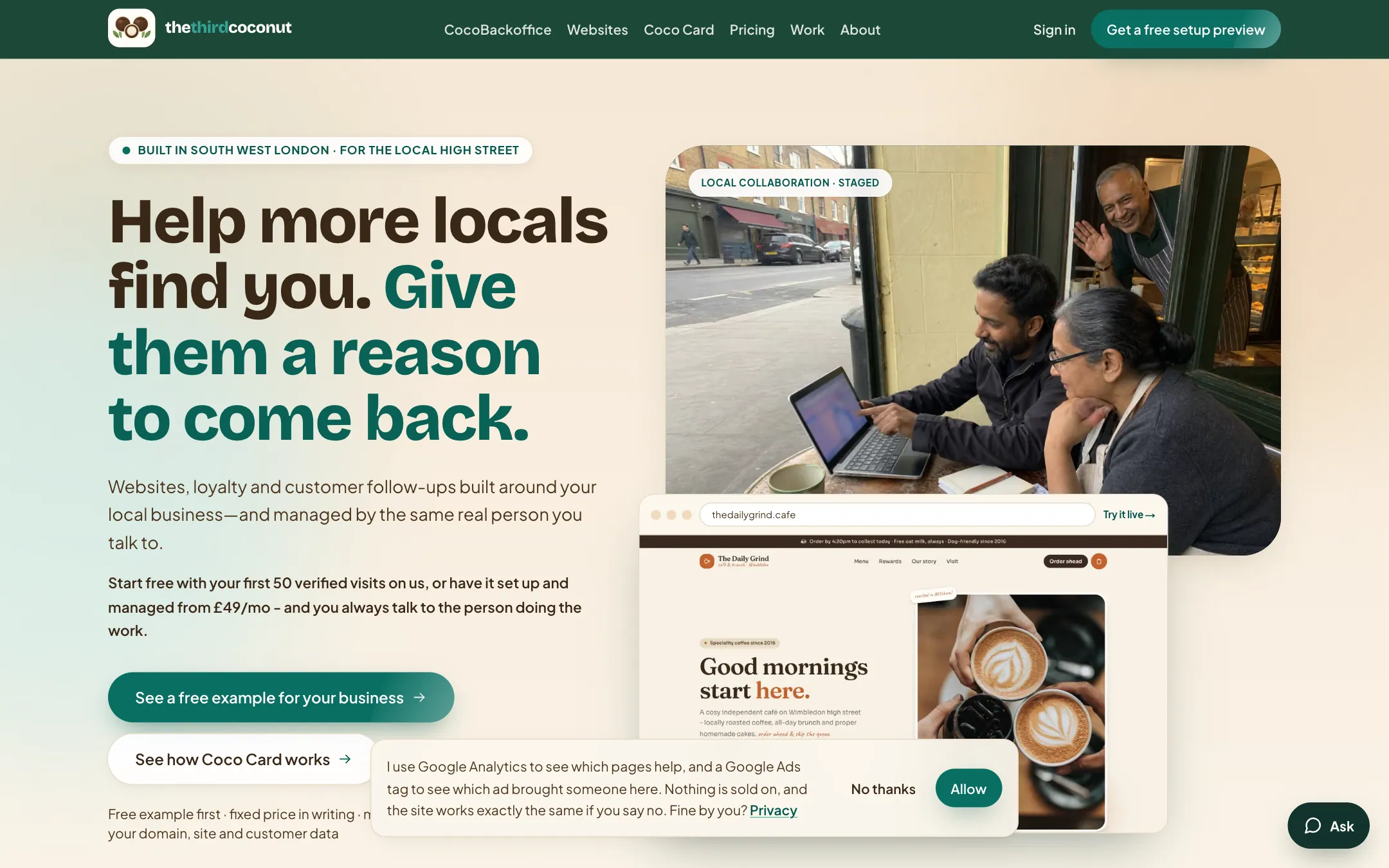 The Third Coconut homepage